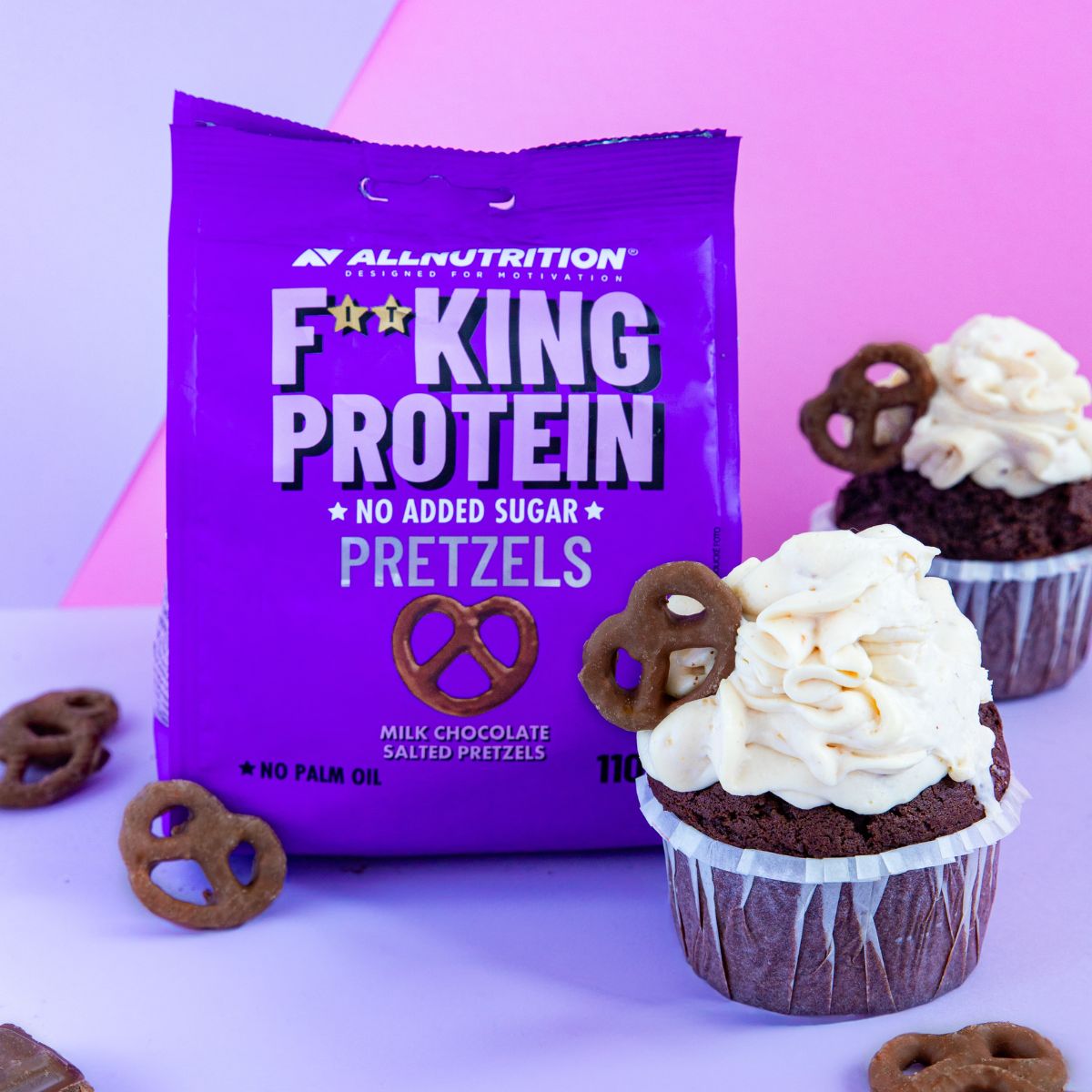 Baltyminiai Pretzels sausainiai 110g