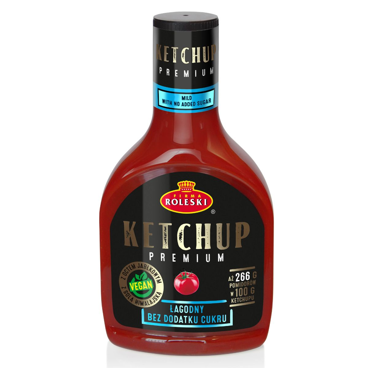 Švelnus kečupas be cukraus 425g