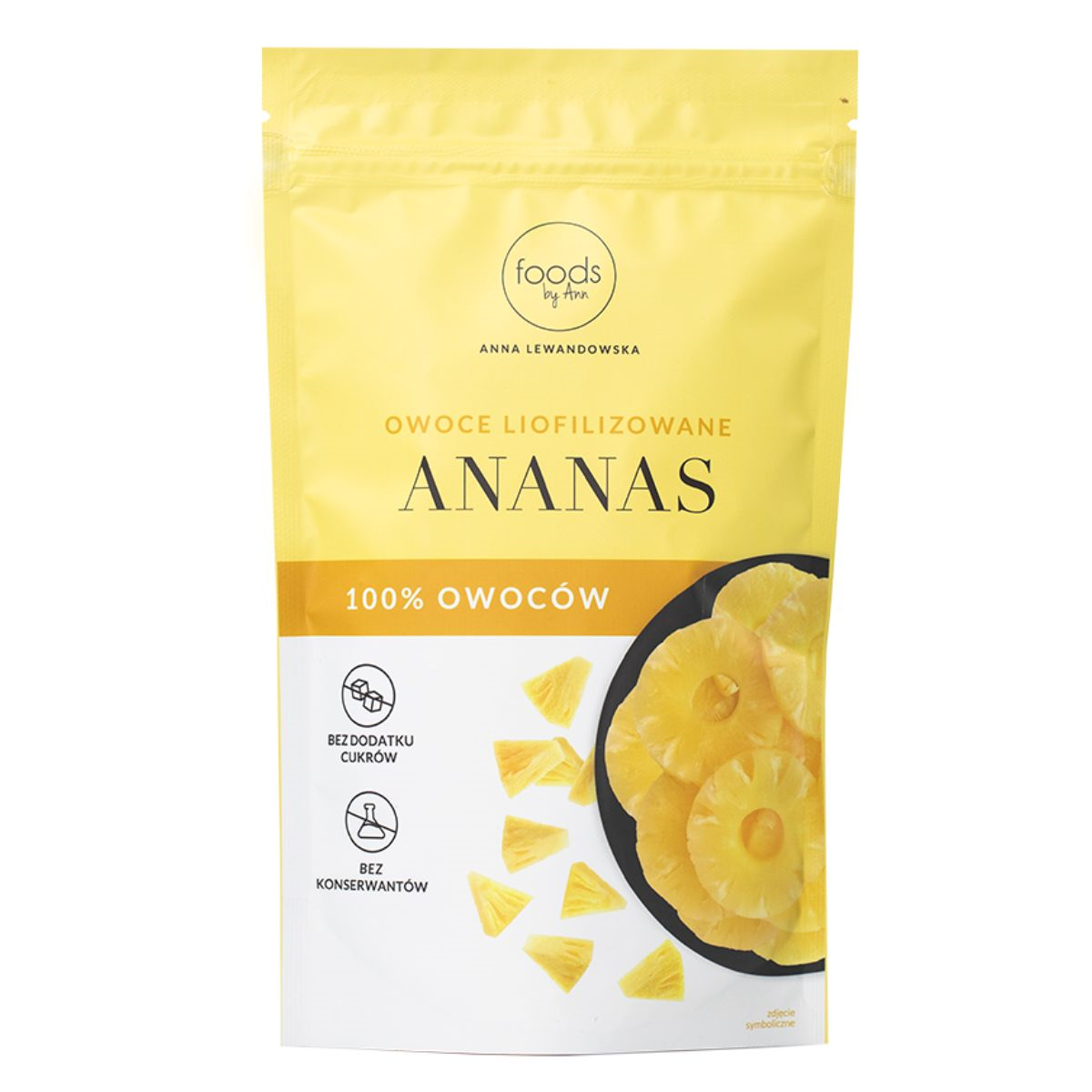 Liofilizuoti ananasai 100g