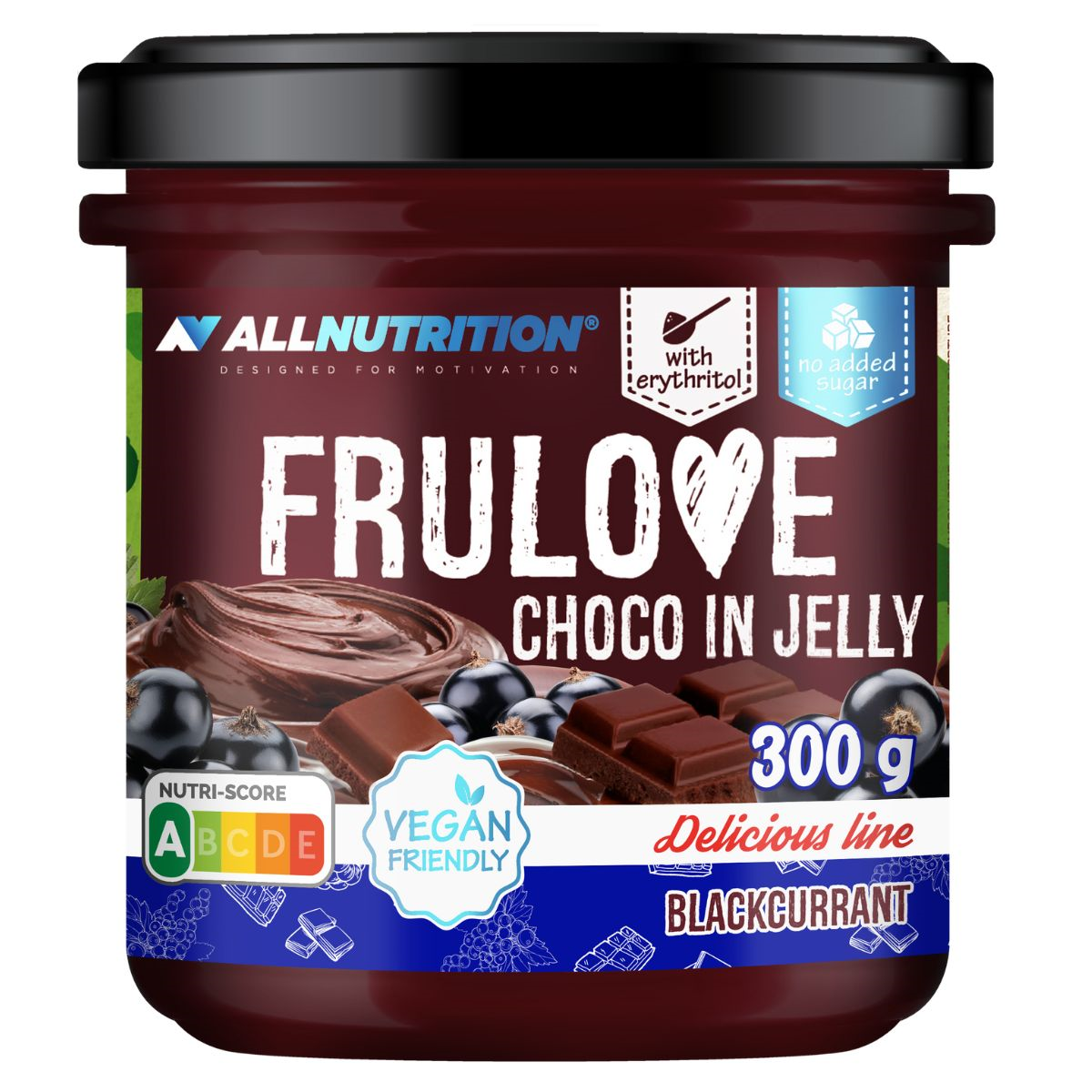 FRULOVE šokolado pagardas su juodaisiais serbentais
