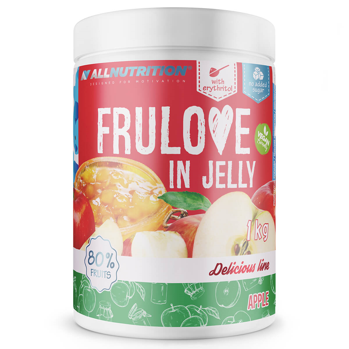 FRULOVE obuolių uogienė (1000G)