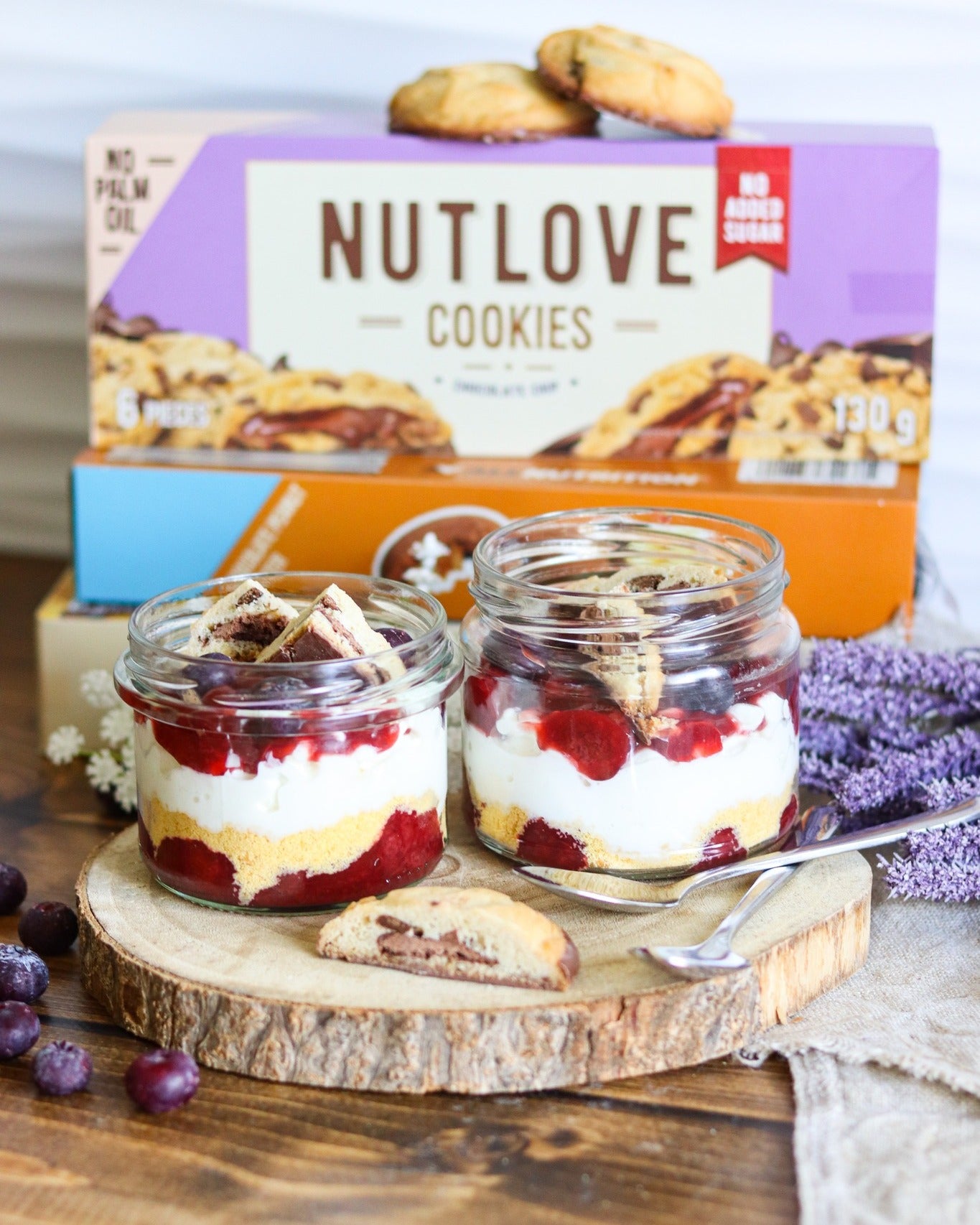 NUTLOVE sausainiai su šokolado gabaliukais