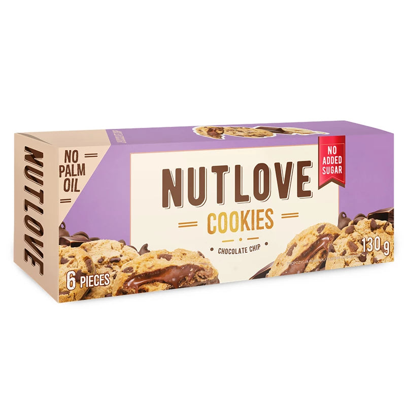 NUTLOVE sausainiai su šokolado gabaliukais