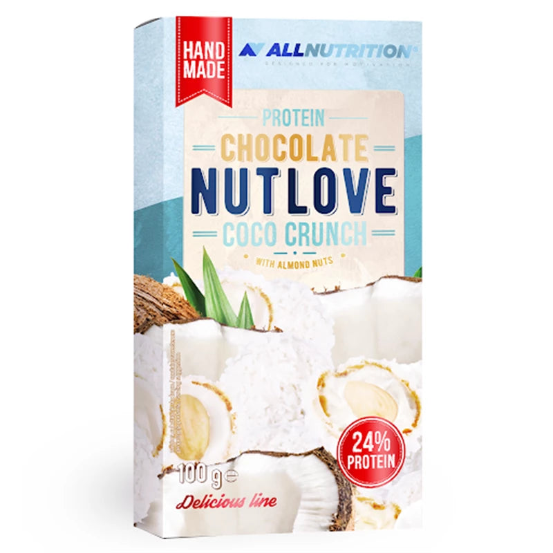 NUTLOVE kokosų skonio šokoladas su baltymais
