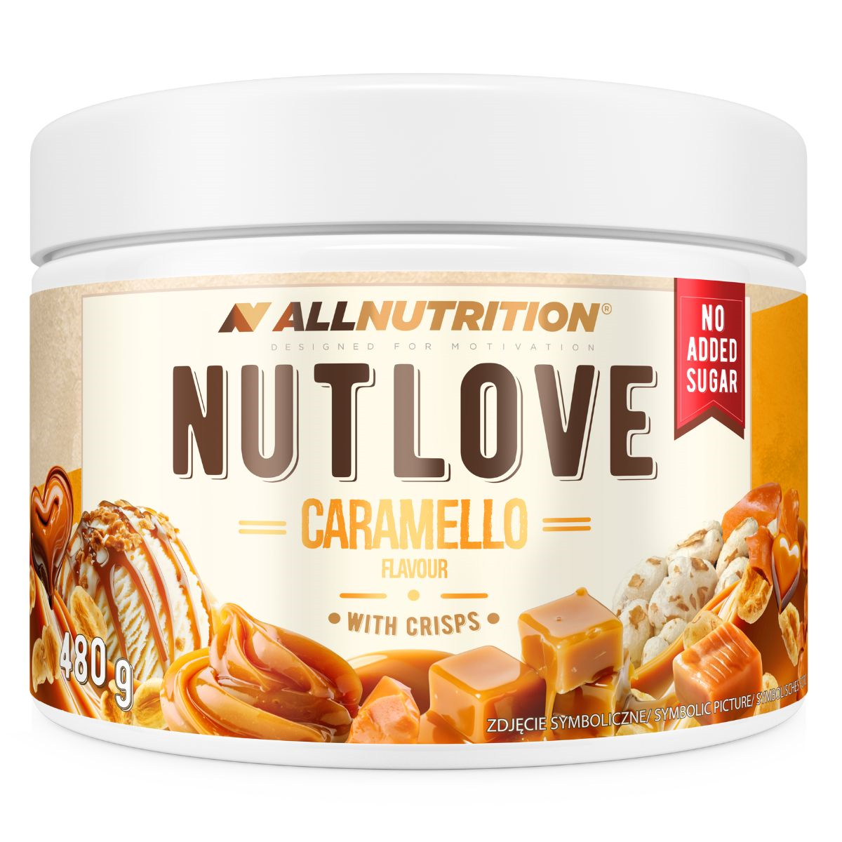 NUTLOVE traškus karamelinis pagardas 480g