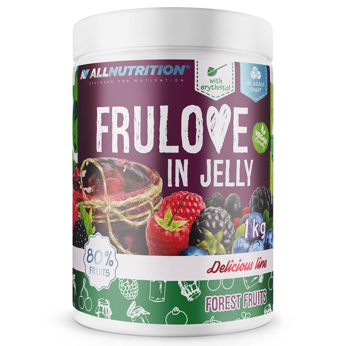 FRULOVE miško uogų uogienė (1000G)
