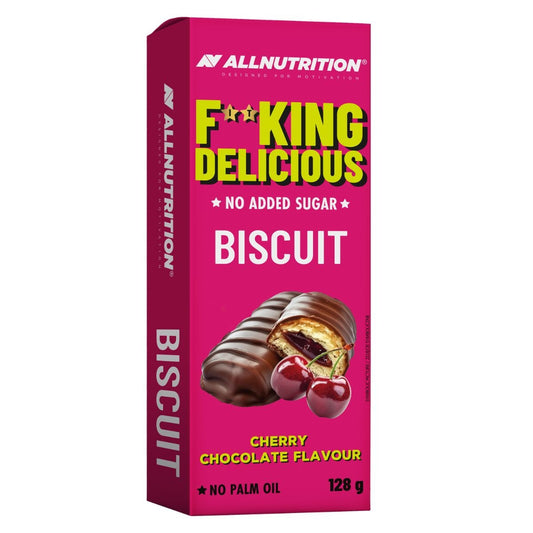 FITKING DELICIOUS biskvitiniai sausainiai su vyšnių įdaru