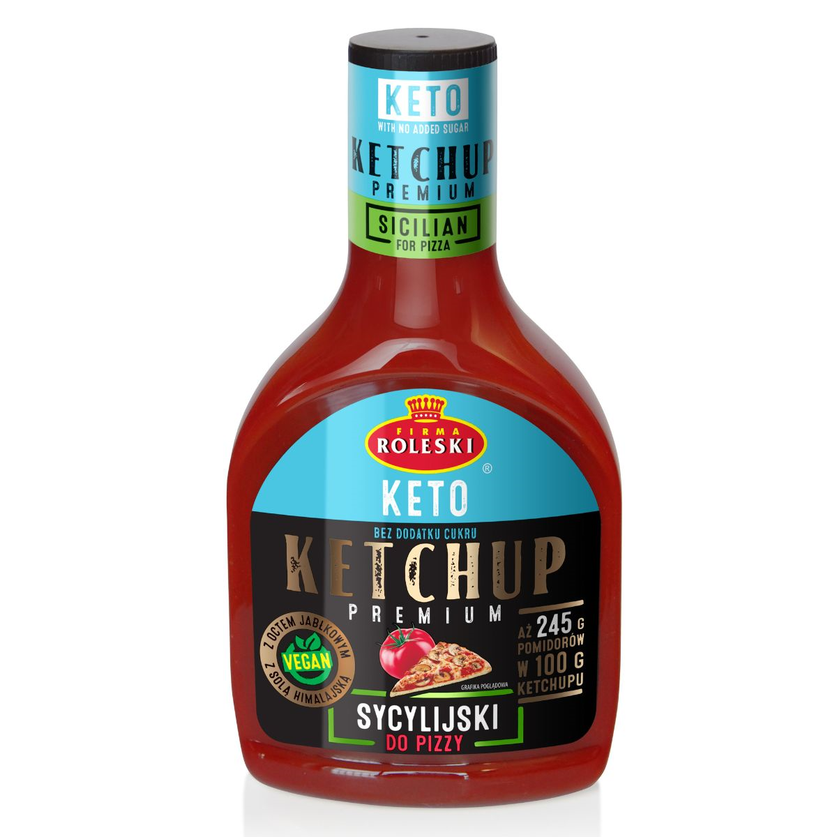 KETO kečupas be cukraus 425g