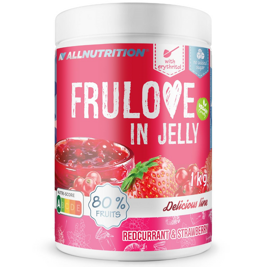FRULOVE raudonųjų serbentų ir braškių uogienė 1000g