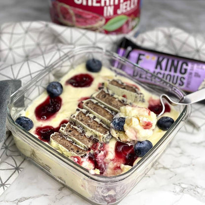 FITKING baltyminis batonėlis su sausainių gabaliukais