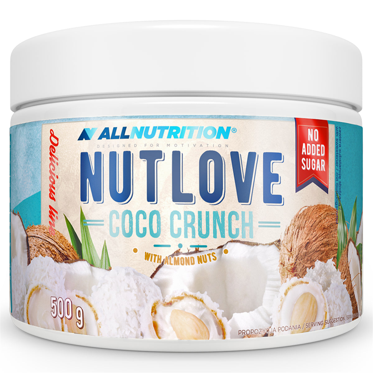 NUTLOVE kokoso ir baltojo šokolado kremas 500g