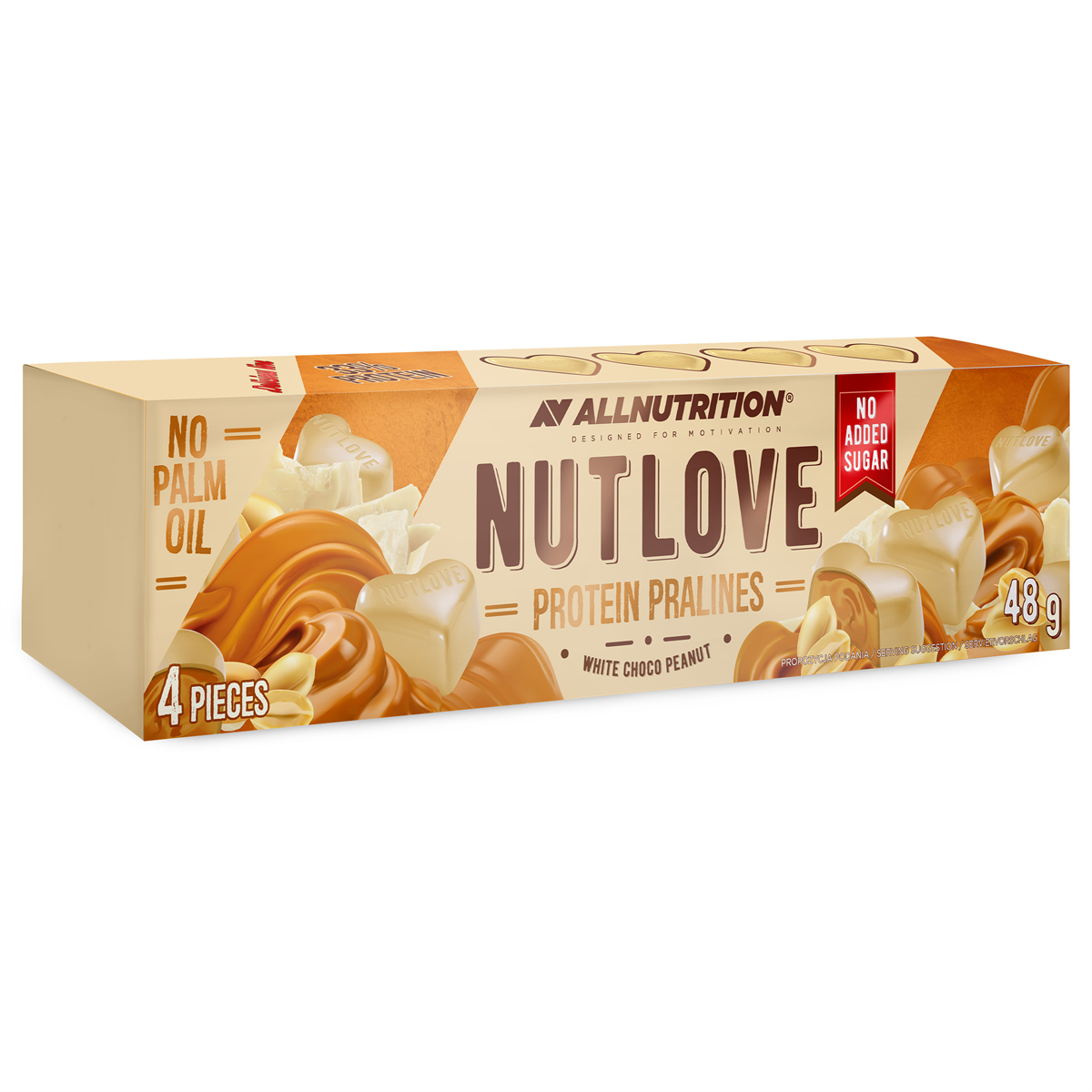 Baltojo šokolado pralines su baltymais