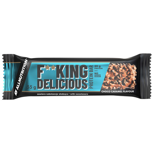 FITKING baltyminis batonėlis su karamele